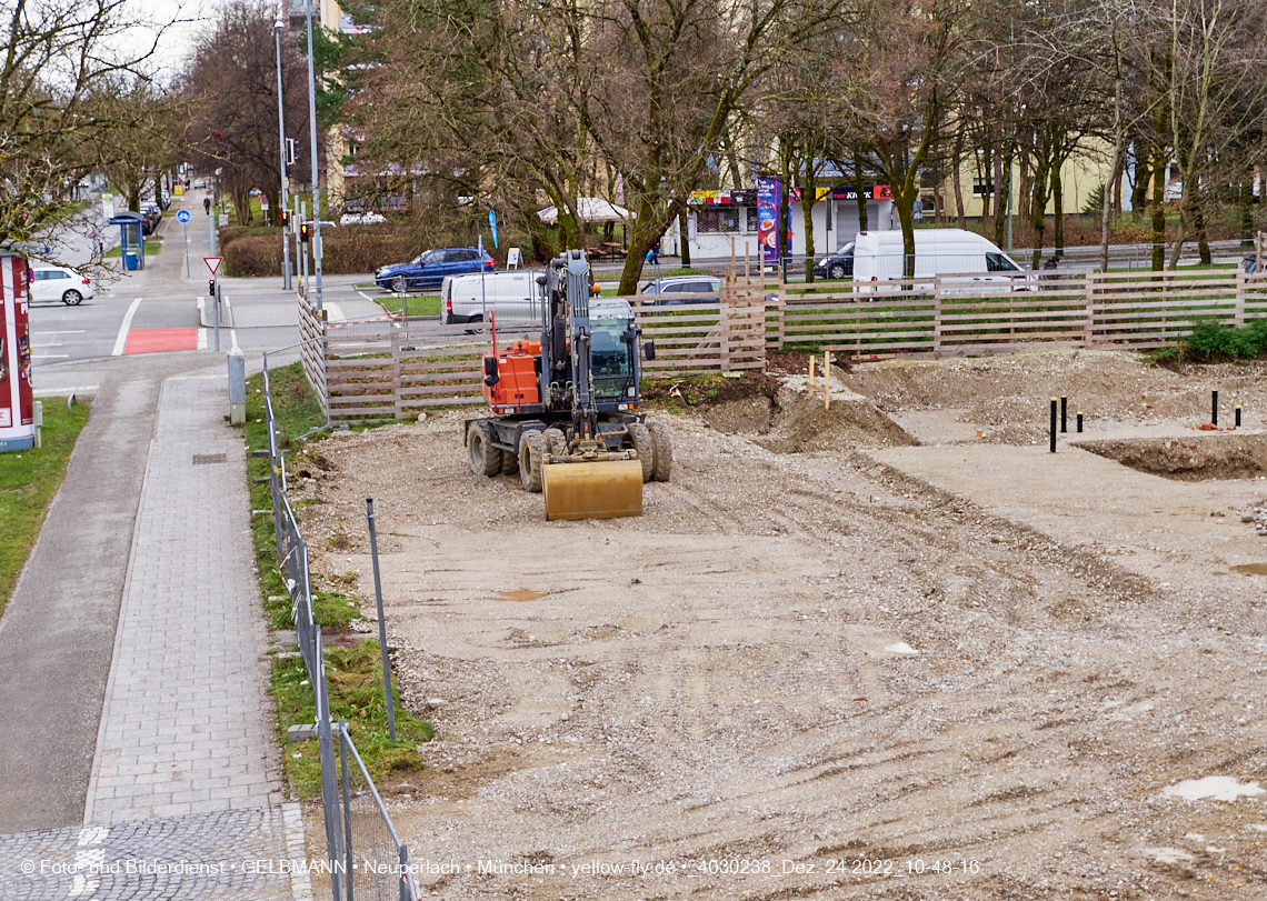 24.12.2022 - Baustelle an der Quiddestraße Haus für Kinder in Neuperlach